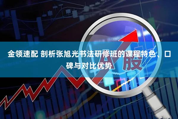 金领速配 剖析张旭光书法研修班的课程特色、口碑与对比优势
