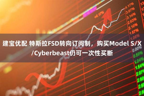 建宝优配 特斯拉FSD转向订阅制，购买Model S/X/Cyberbeast仍可一次性买断
